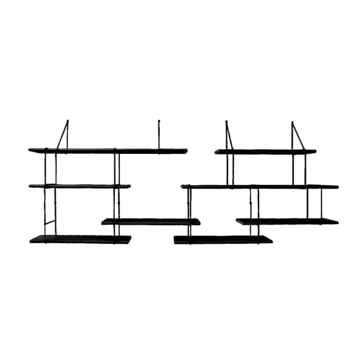 Étagère murale - Studio Hausen - Duo link shelf - Noir - Adulte Étagère murale - Studio Hausen - Duo link shelf - Noir - Adulte