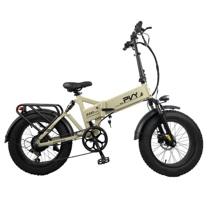 Vélo Électrique Pliant PVY Z20 Plus, Gros Pneus 20*4.0in Moteur 500W Batterie 14.5Ah Portée 50-80km Charge 150kg