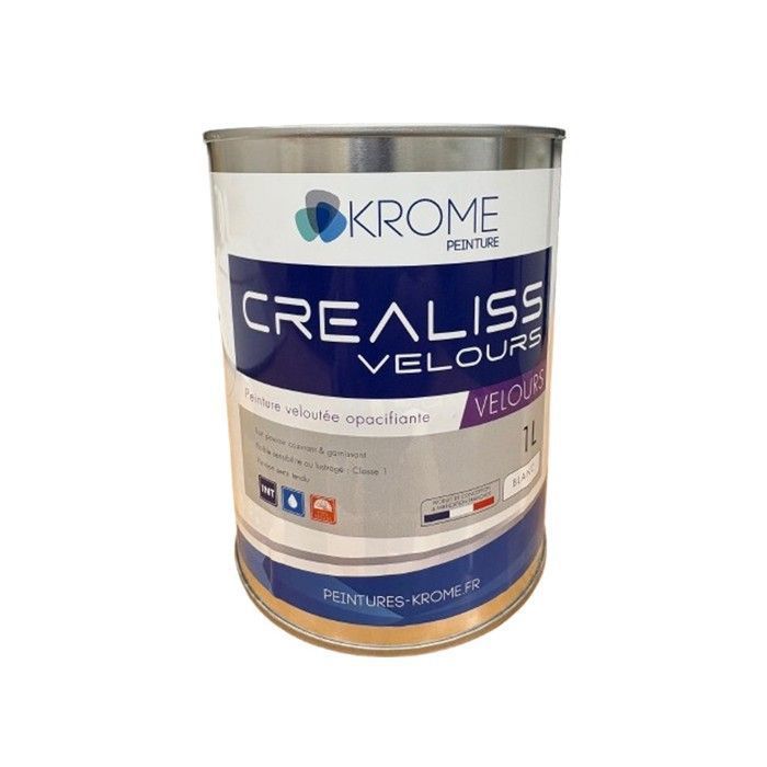 Keromae KROME PEINTURE - Krome Crealiss Velours – Peinture Acrylique pour Murs ...