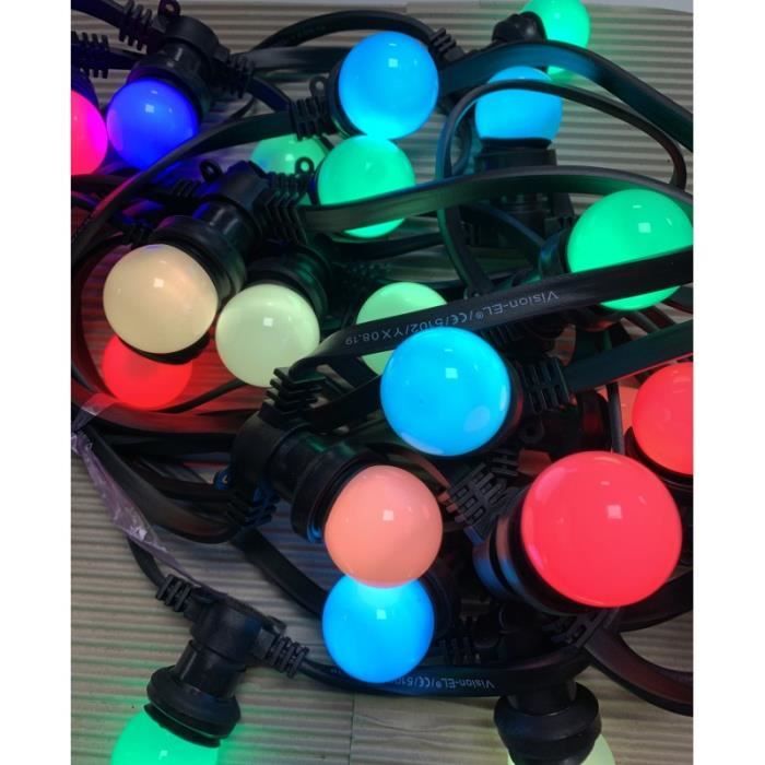 Ampoules led B22 RGB multicolores 2W guinguette
