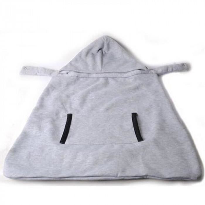 Version Gris Manteau De Couverture Porte Bebe A Capuche Chaud Pour Bebe Porte Sac Dos Coupe Vent L Hiver 70 Cdiscount Puericulture Eveil Bebe