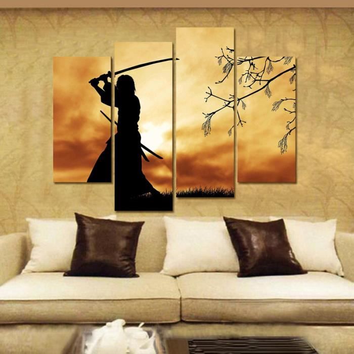 Figure Peinture Art de mur Bushido Spirit Illustration
