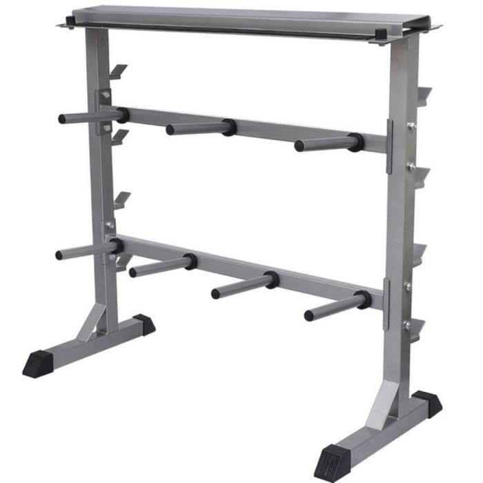 Rack De Rangement Disques Musculation Présentoir De Disques Et Haltères Rangement Prix Pas Cher Cdiscount