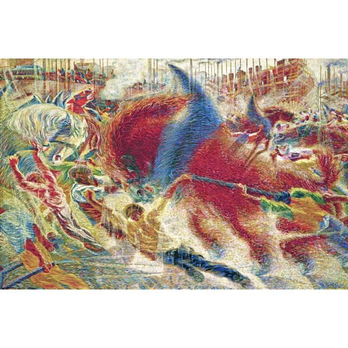 La ville se lève By Umberto Boccioni Giclée sur toile