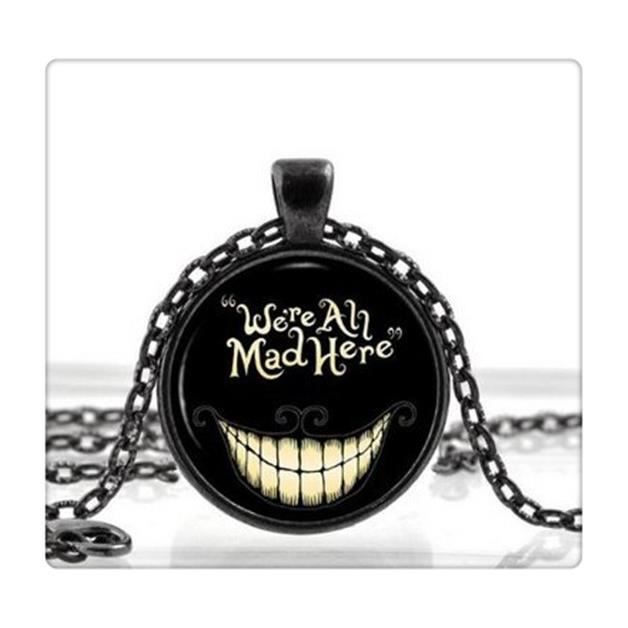 Noir Alice Au Pays Des Merveilles Chat Collier Femme Pendentif Citation Achat Vente Sautoir Et Collier Noir Alice Au Pays Des Merv Femme Metal Argente