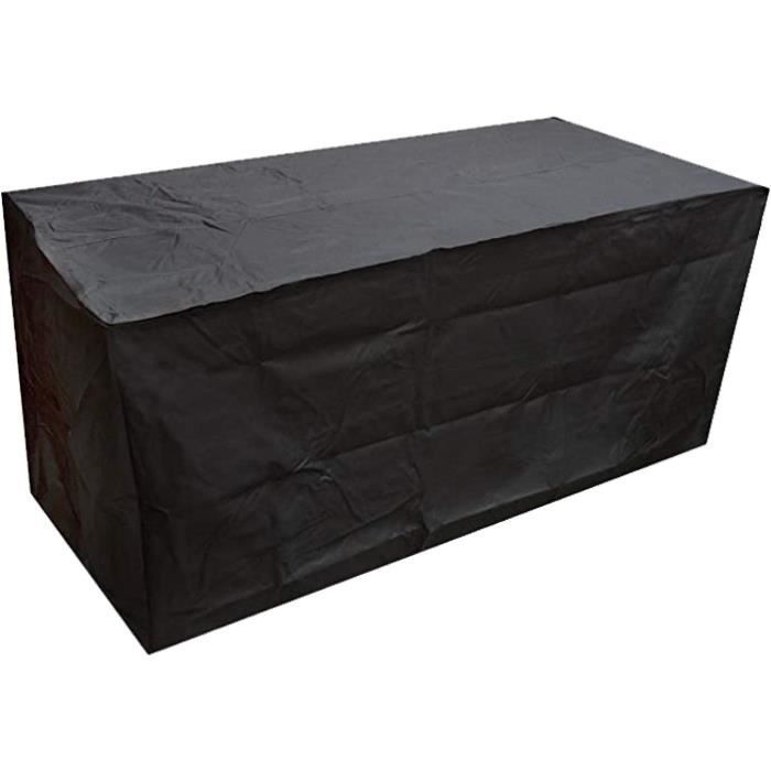 Housse De Table De Jardin 125x63x74cm - Oxford 420D étanche Et Anti-UV | Protection Meubles Extérieur