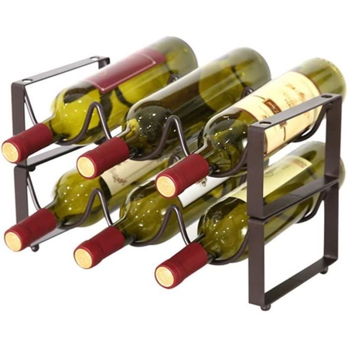 Casier À Vin En Métal Debout Libre,Etagere A Vin Metal 2 Supports De