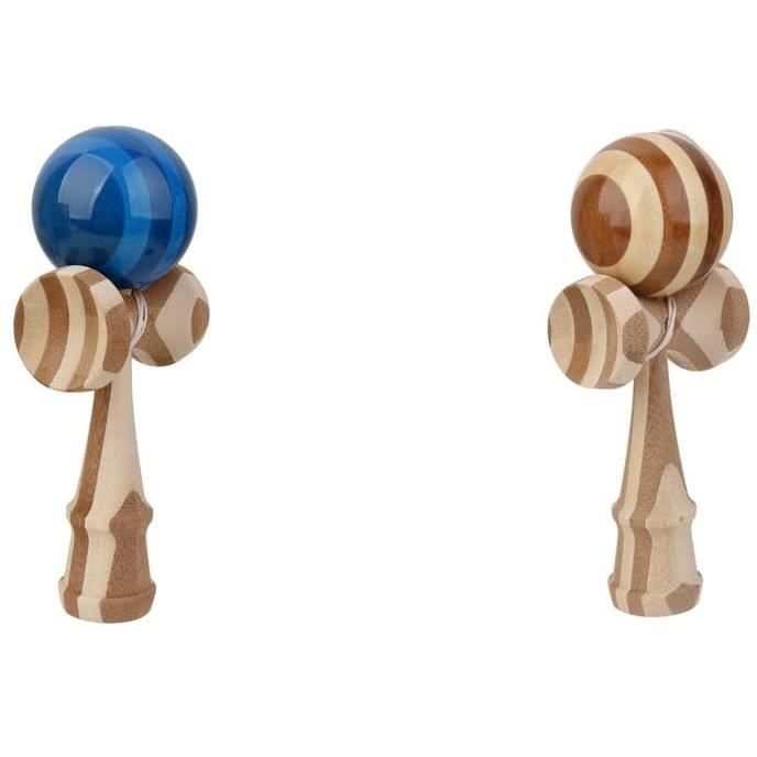 Pack de 2 kendama jeu traditionnel bilboquet japonais jouet en
