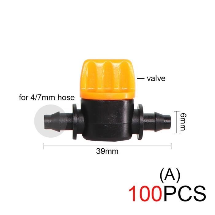 Lot De 8 Raccords Rapides Pour Tuyau D'arrosage - Plastique ABS - Avec Vanne D'arrêt - Compatible Connecteurs Femelles - Pour Jardin Extérieur