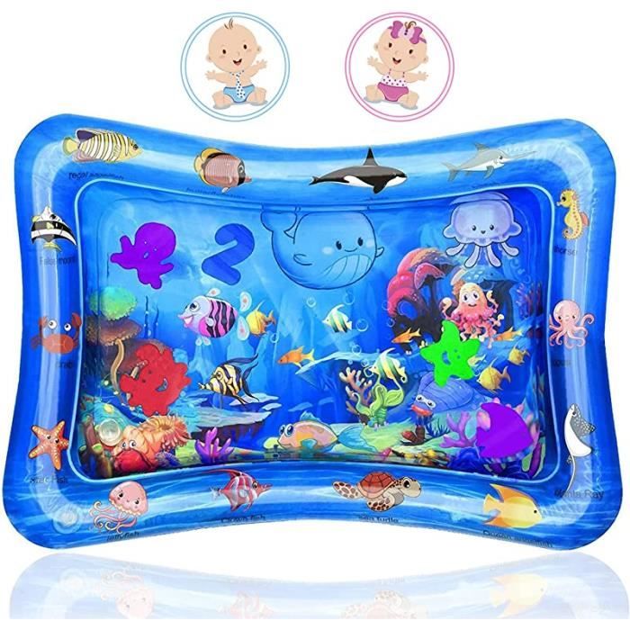 Jouet Sensoriel Bébé Triangle Océan Melissa & Doug - Tapis Ventre Textures/Miroir - Naissance à 6 Mois