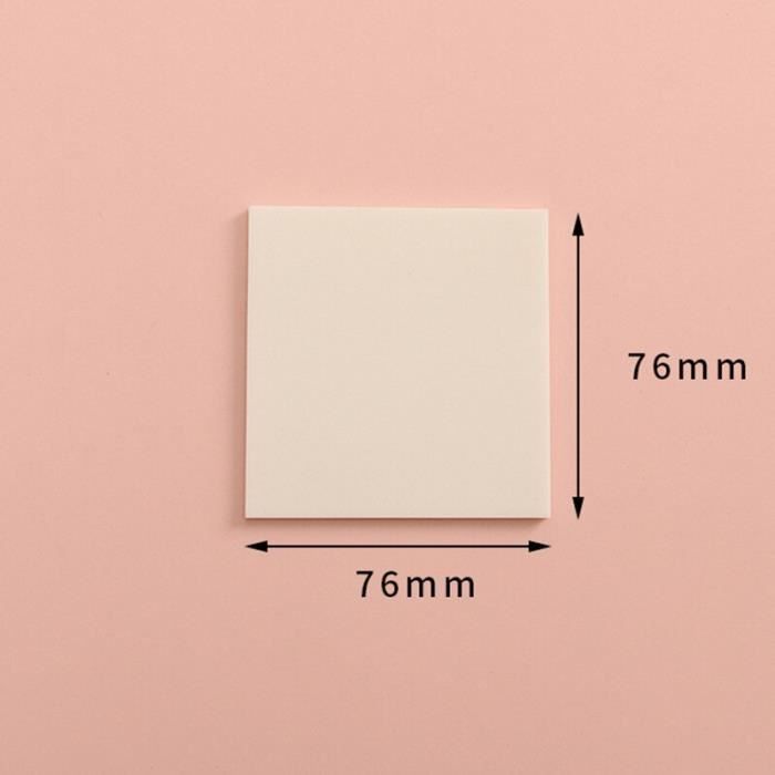 Blocnotes Adhésif Transparent En Pet Étiquette Autocollante Étanche 50