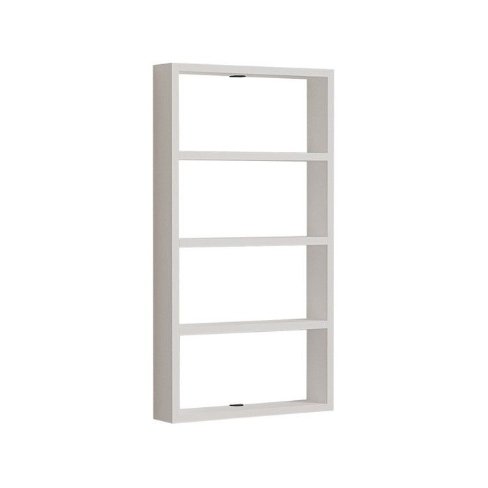 CALICOSY - Etagère murale 4 tablettes H80 cm - LYA - Blanc