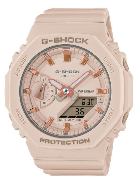 Casio - Montre Femmes - Quartz - Analogique - Digital - Bracelet Plastique Rose