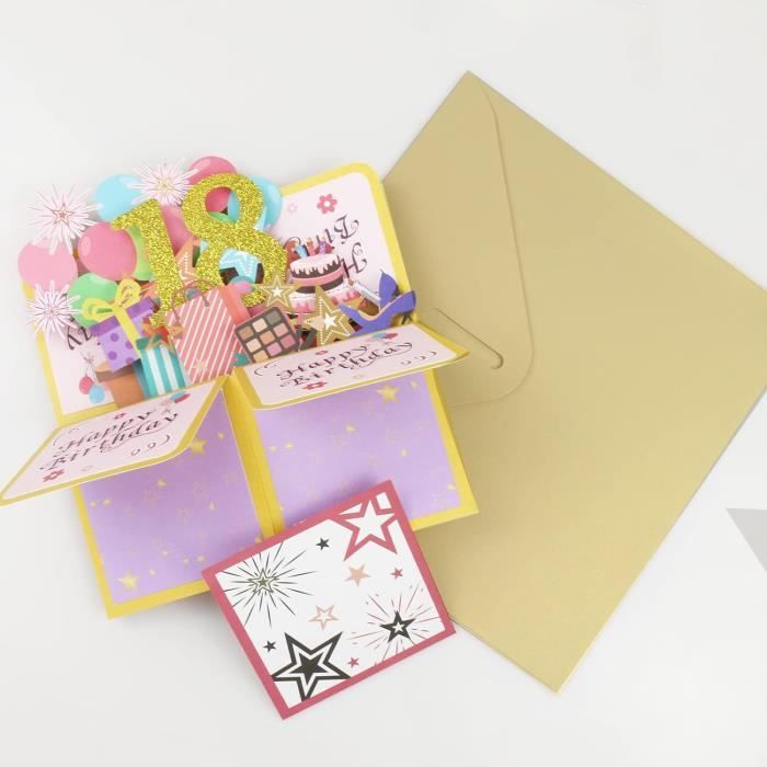 Carte Anniversaire Musicale Cdiscount BOOM Carte D'anniversaire Musicale Pop -up 3D Avec Lumière Bougie Soufflante E Carte Anniversaire Musique Originale