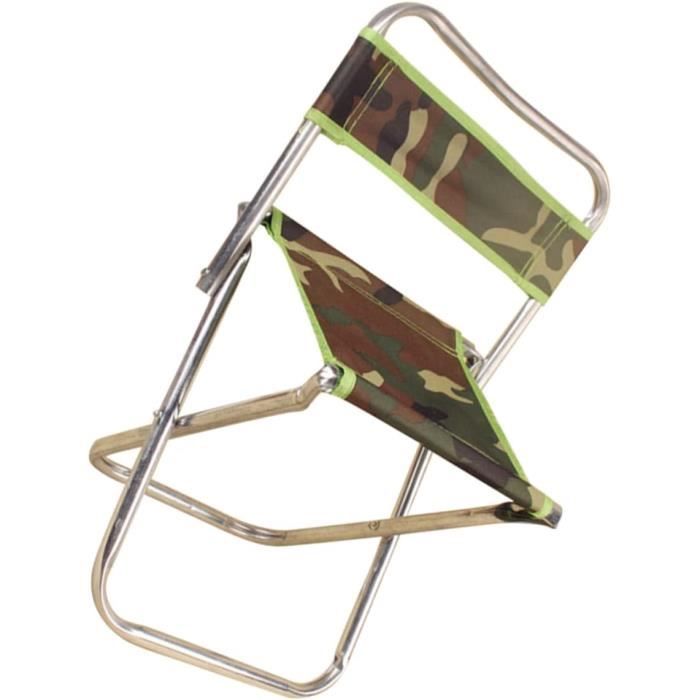 Siège Pliant Portable Extérieur Tabouret Pliable Camping - Chaise Pliable Extérieur - Alliage Aluminium - 140kg Charge - 27cm Tabouret Pliable Léger Transport