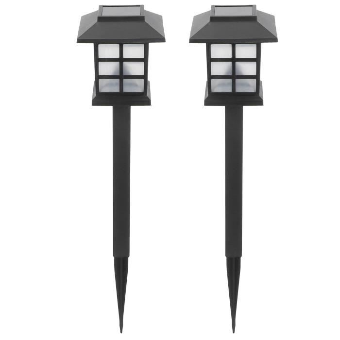 Cuque Lumière solaire 2 Set LED Pelouse Lumière Imperméable À L'eau