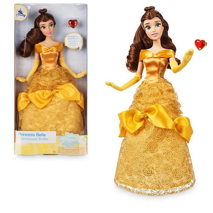 Poupée officielle Princesse Belle classique de Disney avec bague