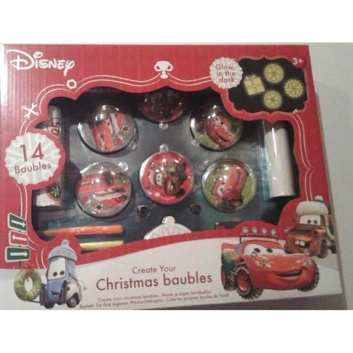 Set Disney Cars Crée Tes Boules De Noël Achat Vente