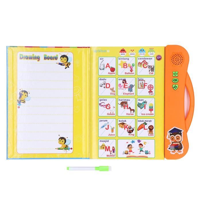 EJ life Livre Sonore Pour Enfants Electronic ABC Sound Book Anglais EJ life Livre Sonore Pour Enfants Electronic ABC Sound Book Anglais