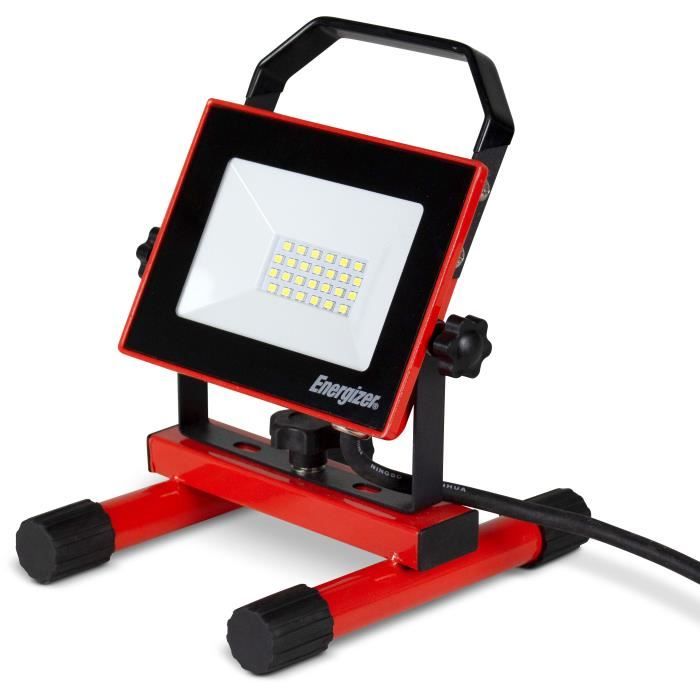 20 W DEL Rechargeable Lumière 1600 lm IP65 garantie 2 an