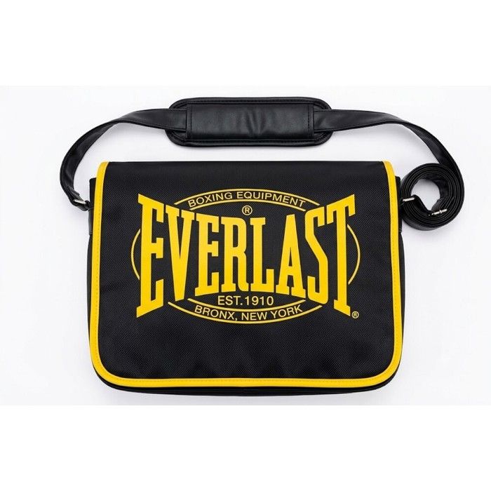 Sac bandoulière - Everlast - Bronx - Noir et Jaune - 100% Polyester - Poche intérieure zippée Sac bandoulière - Everlast - Bronx - Noir et Jaune - 100% Polyester - Poche intérieure zippée