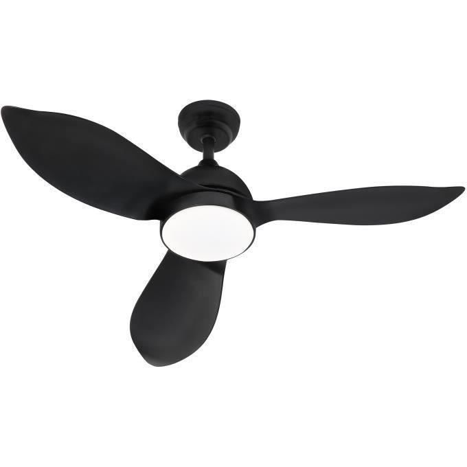 CORSICA Noir- Ventilateur de plafond Ø116cm 70W + éclairage LED - Far