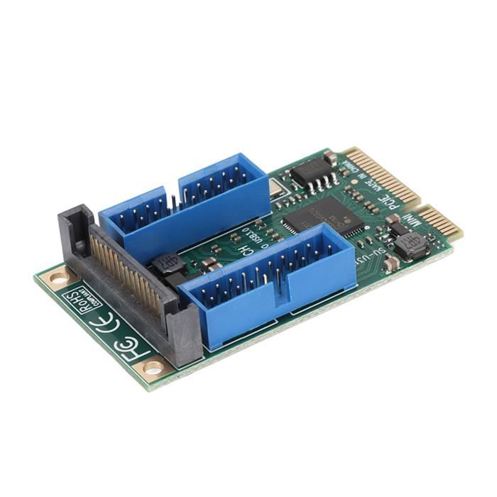 Cuque Carte Adaptateur PCIE Carte D'extension PCIE Vers USB 3.0 5 Gbps