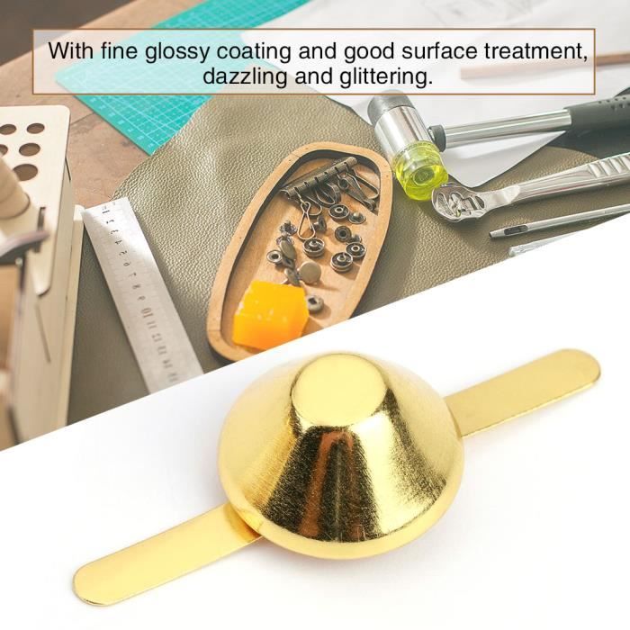 100 pièces artisanat Rivets bricolage sac à main pieds goujons seau Type pointes