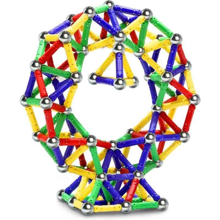 48 PCS Jouets Magnétiques Éducatifs Géométriques Pour Frigo - Apprentissage Enfants +3 Ans