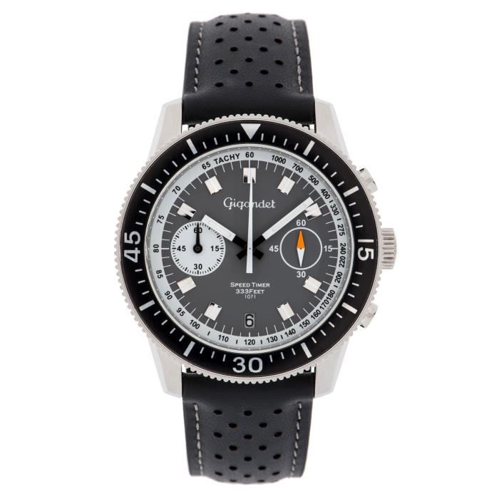 Gigandet SPEED TIMER Vintage Chronograph G7 003 Achat vente montre Homme Adulte Black Friday Cdiscount