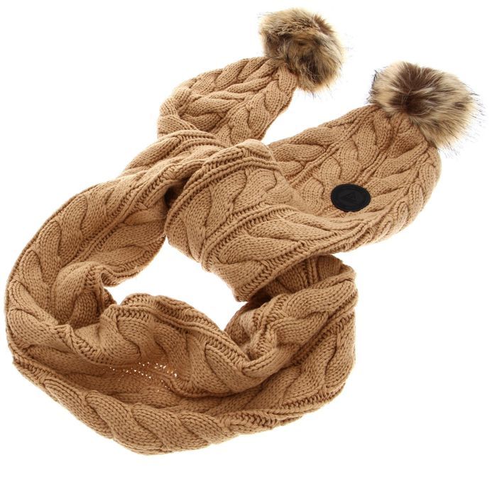 GUESS Écharpe brun clair pour femme Scarf 25X180 Coffee Cream