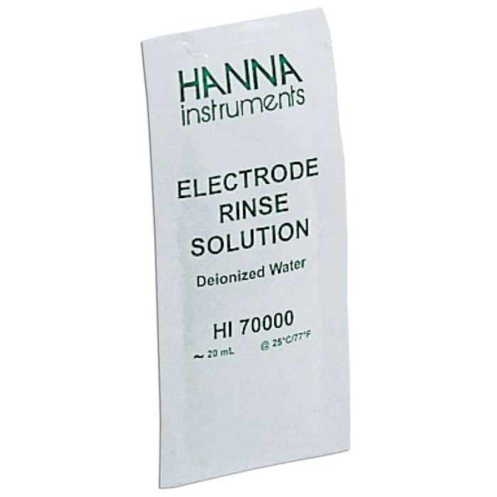 Solution de rinçage pour électrodes HANNA HI700000P/5 Blanc