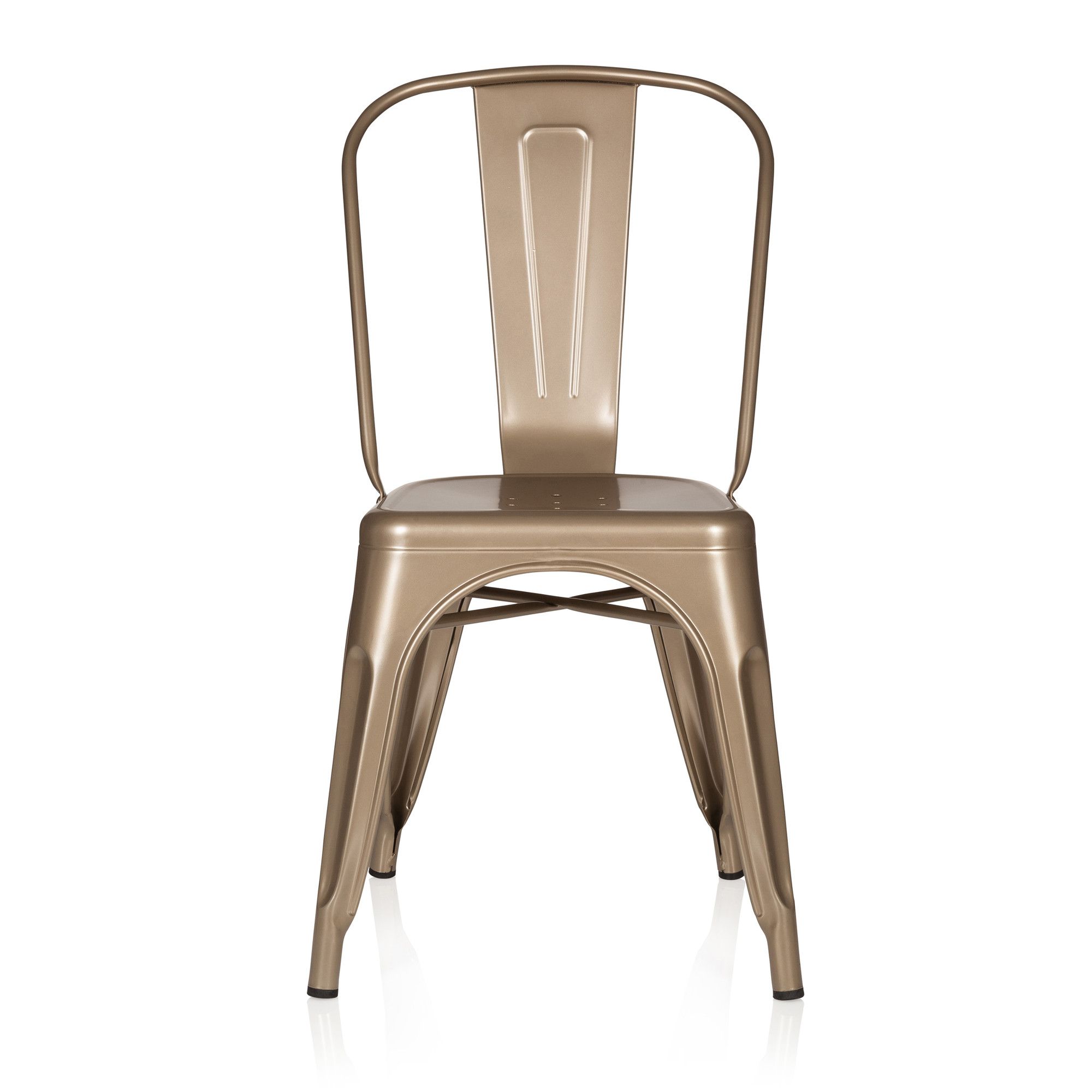 chaise vantaggio comfort métallique champagne hjh office