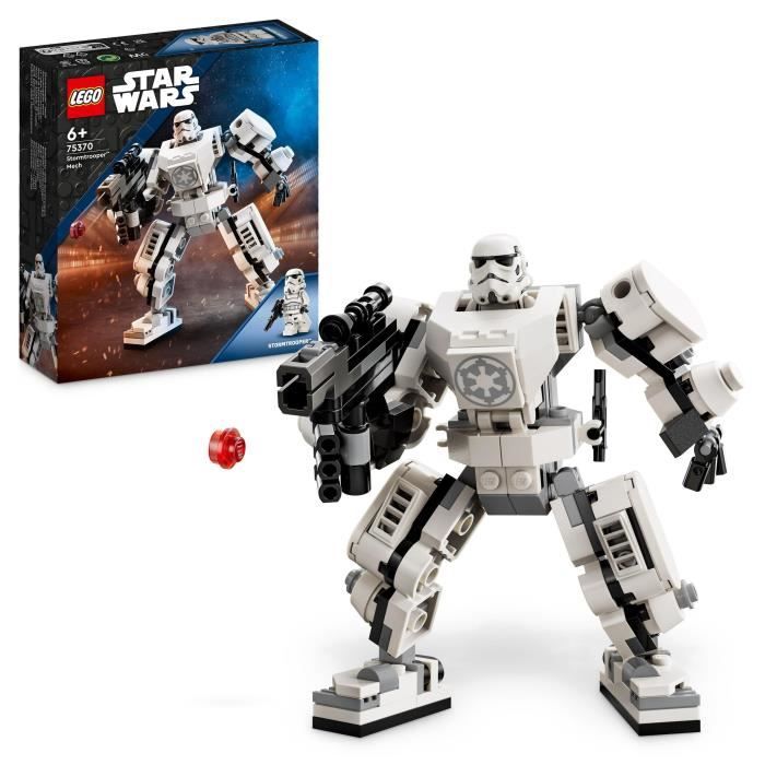 lego® star wars 75370 le robot stormtrooper, jouet pour enfants, figurine à construire avec minifigurine