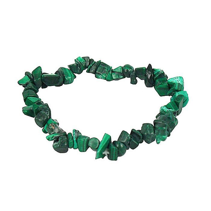 Bracelet de Malachite baroque - MINERAL - Bracelet - Vert - Malachite - Adulte - Cristal - Mixte