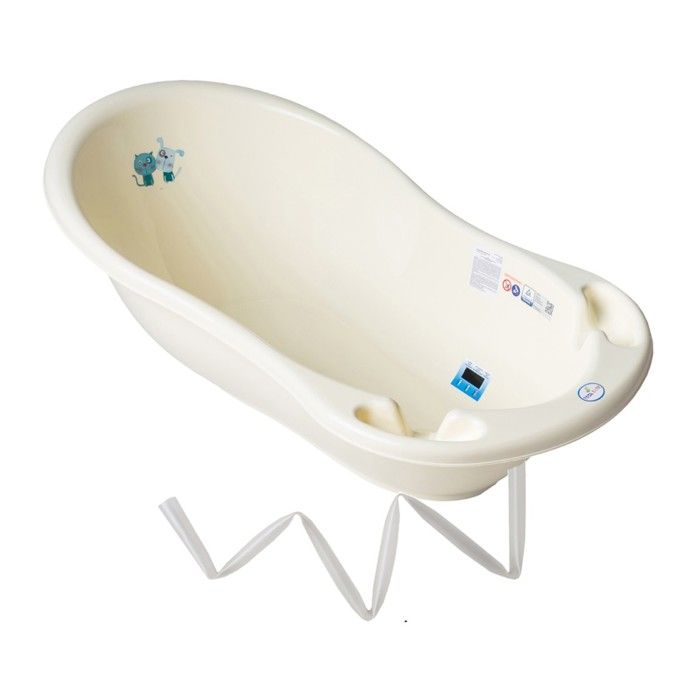 Baignoire bébé thermomètre Jaune Dog and Cat 102 cm + Tuyau