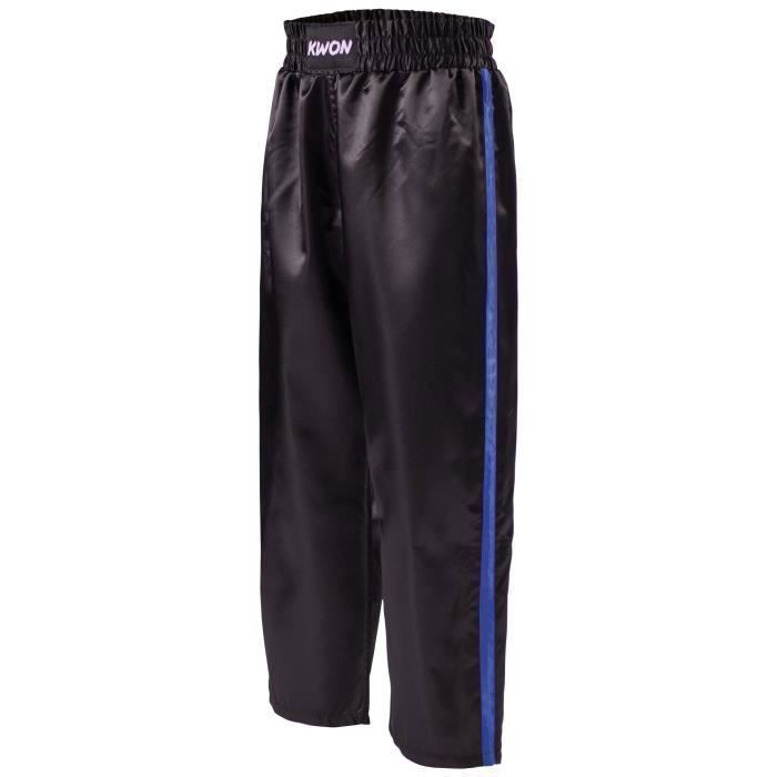 Pantalon Kick-Boxing satin enfant Kwon Clubline Schw.