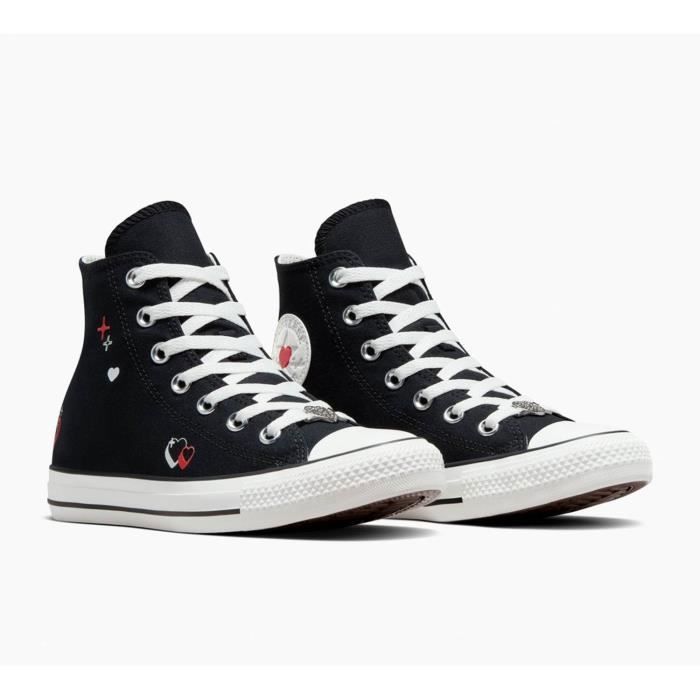 Converse Basket Converse Chuck Taylor All CTAS Heart - Noir - Adulte - Mixte - Lacets - Textile