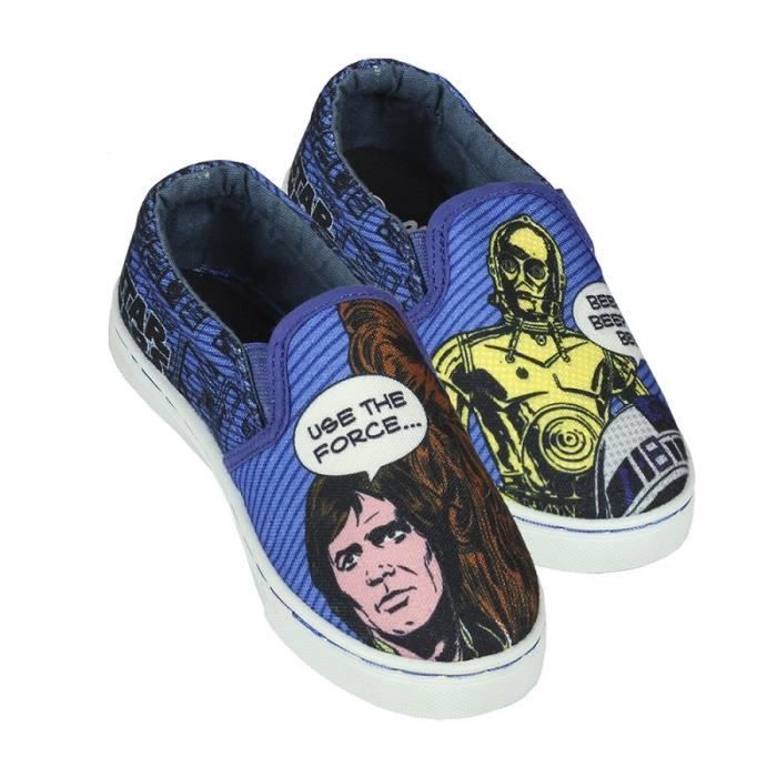 Baskets enfant Disney StarWars bleu lacets du 28 au 35 Bleu