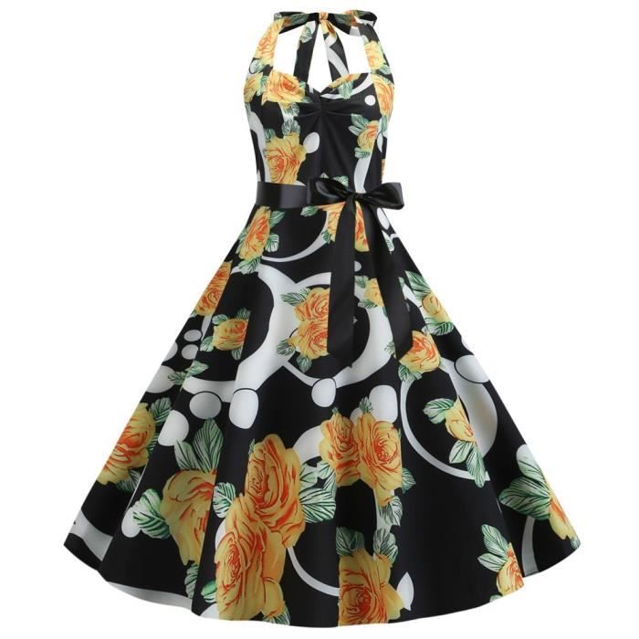 Robe Femme - trap?�ze noire et - FR81PMC B04 - Cdiscount Pr??t-?�-Porter