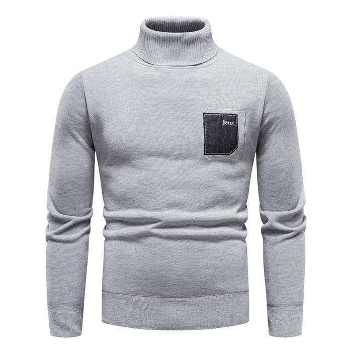 COOFANDY Pull Col Roulé Homme Pull Tricot Côtelé Pulls Col Montant