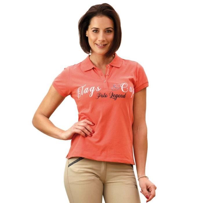 Chemise de concours western de plaisance corail et