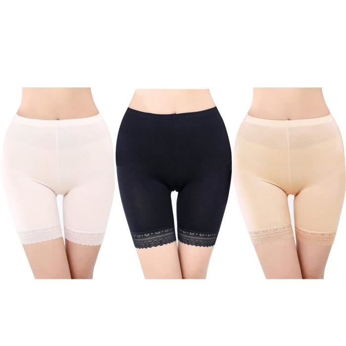 UPSTONE Shorty Panty Coton Anti-Frottement Femmes - Shorts Sécurité Sous Jupe Stretch Dentelle