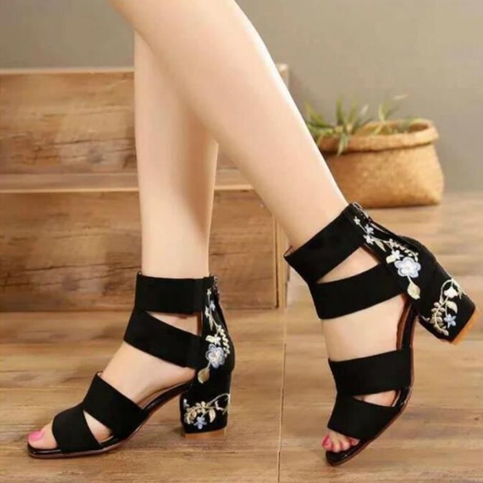 Chaussures talon salomé découpes au laser rose vif Joe Browns | La Redoute