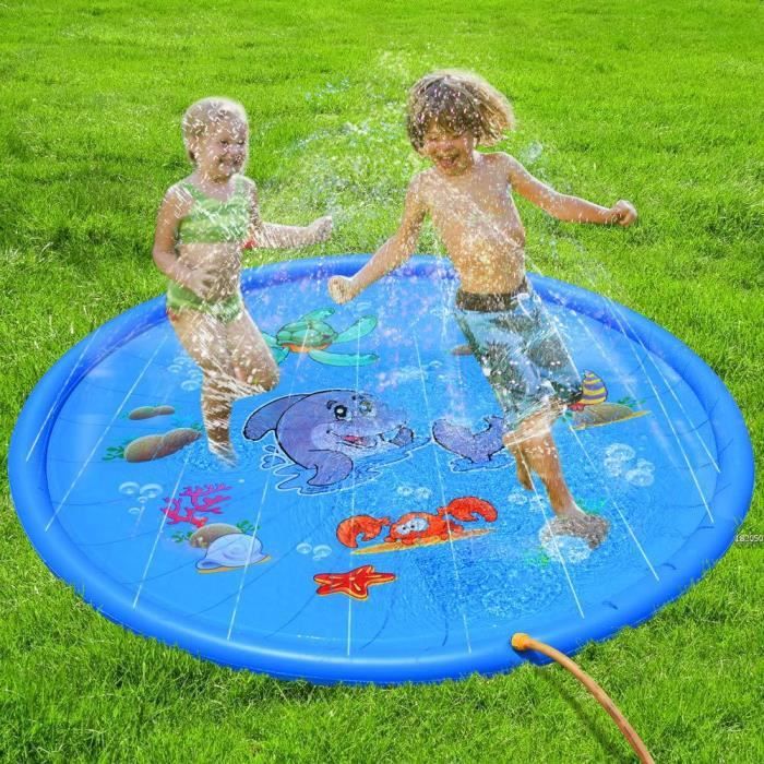 Tapis Enfant De Jet D Eau Et D Eclaboussure D Eau Piscine Bebe Partie De Natation L Eau De La Plage Activites Jouet Gonflable Cdiscount Puericulture Eveil Bebe