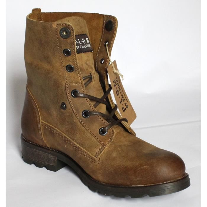 palladium boots cuir femme