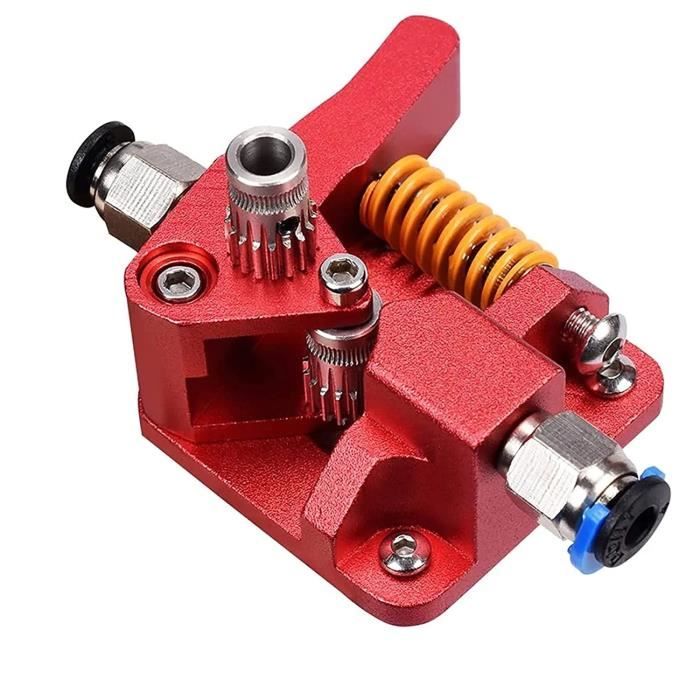 Kit De Mise à Niveau Extrudeuse Pour Imprimante 3D CR-10 - Blocs Aluminium, Connecteur Bowden, Vis - Amélioration Durabilité (Compatible 1.75 Mm)