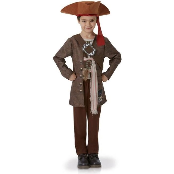 Homme Pirate Des Caraïbes Jack Sparrow Costume Déguisement Adultes Costume