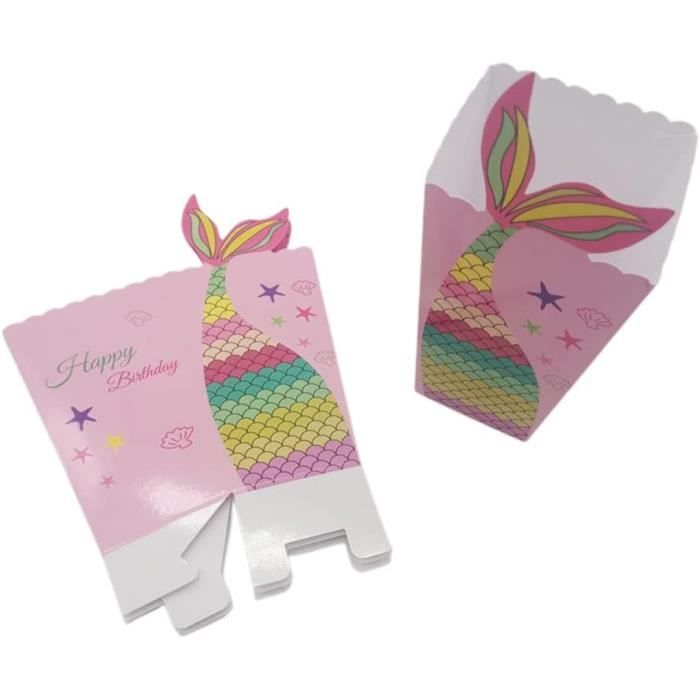 Lot De 50 Boîtes De Sacs à Pop-corn – Pour Fête Cinéma, Anniversaire, Décoration Et Friandises