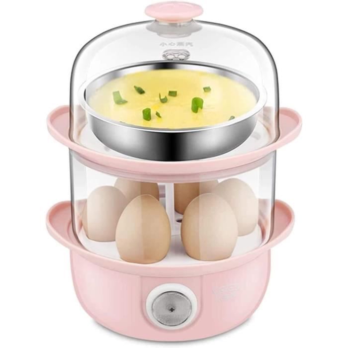 Cuiseur à œufs - TECHWOOD - 350W - Cuit 7 œufs à la coque - Cuit 4 œufs au plat - Inox facile à nettoyer - Electroménager